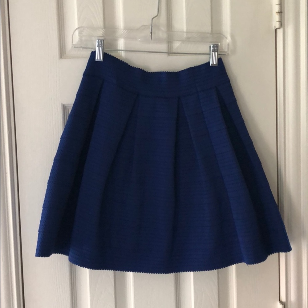 Blue A-line Express skirt